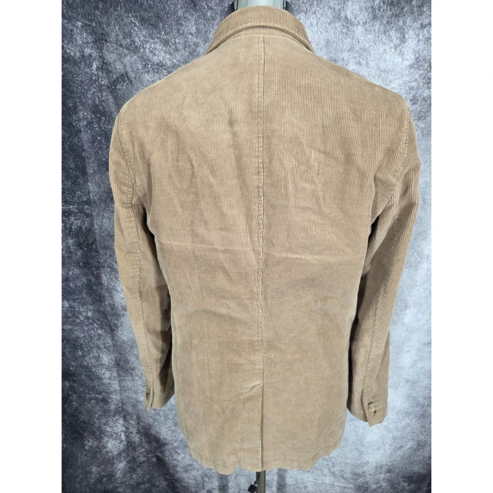 Banana Republic Blazer Jacket Mens 38R Brown Corduroy Sports Coat 2 Buttons Vent